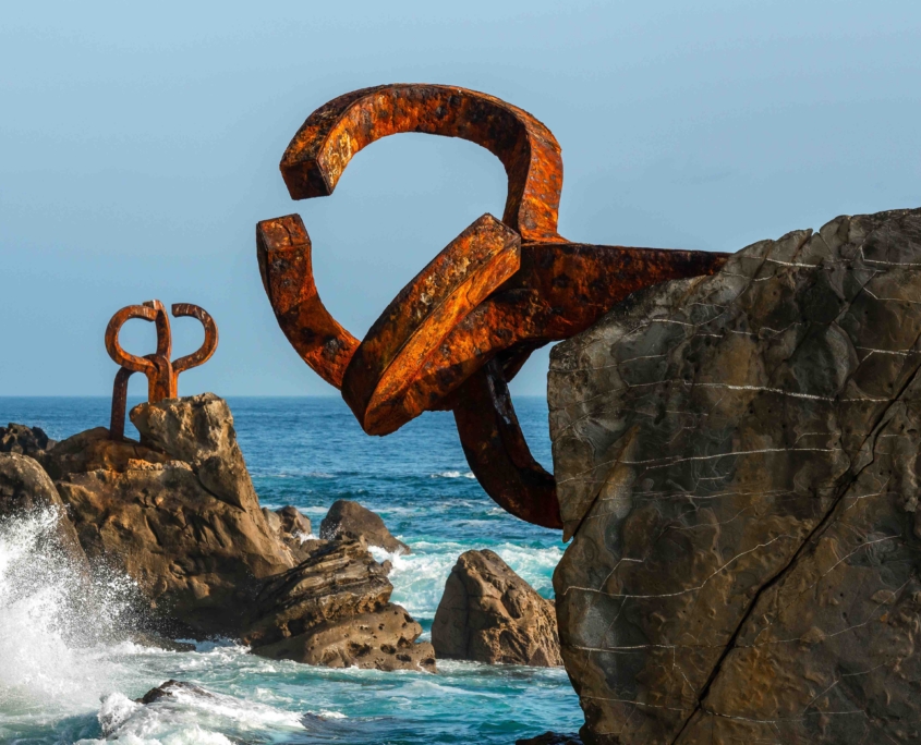 The Comb of the Wind in Donostia-San Sebastian, Spain